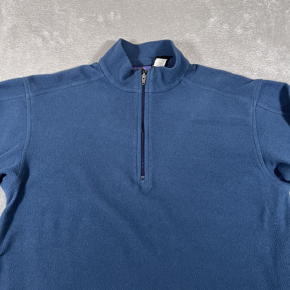 Patagonia Micro D-Luxe Fleece Sweater Womens XS Blue Half Zip Sweater Made USA